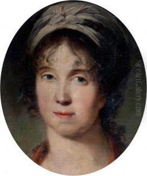 Portrait Presume De Madame Recamier Oil Painting by Jacques Wilbaut