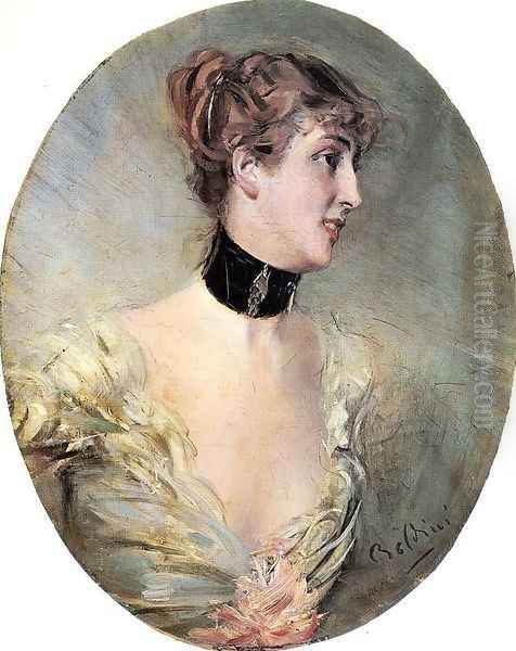 The Countess Ritzer Oil Painting by Giovanni Boldini