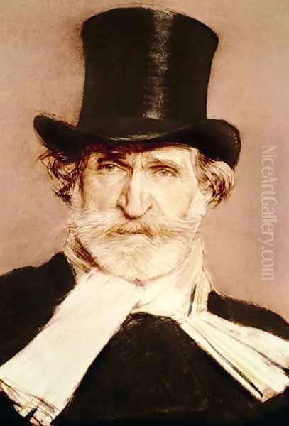 Portrait of Guiseppe Verdi Oil Painting by Giovanni Boldini