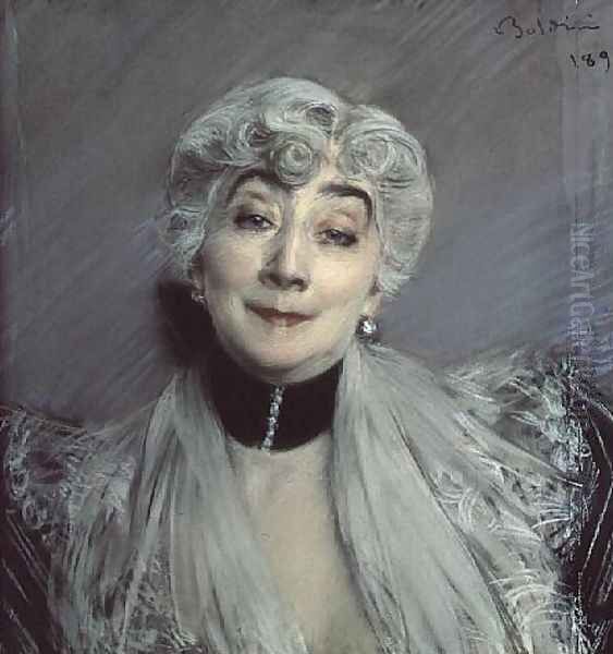 Portrait of the Countess de Martel de Janville, known as Gyp Oil Painting by Giovanni Boldini