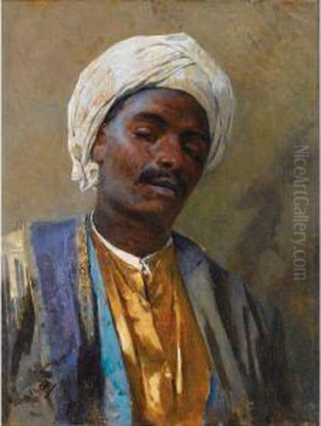 Portrait D'homme Oil Painting by Charles Wilda