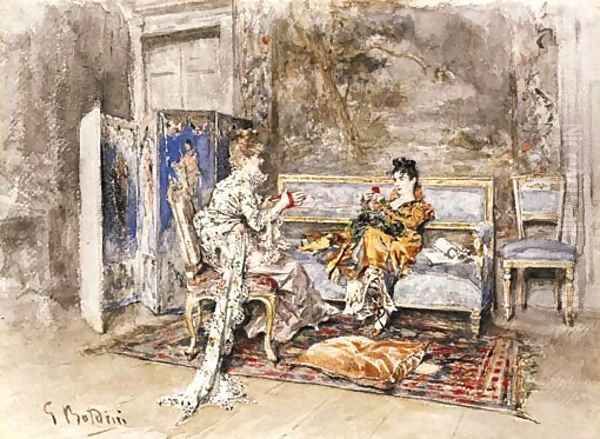 La Conversazione Oil Painting by Giovanni Boldini