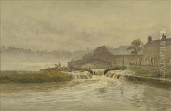 The Lock Gates Oil Painting by William Wilde