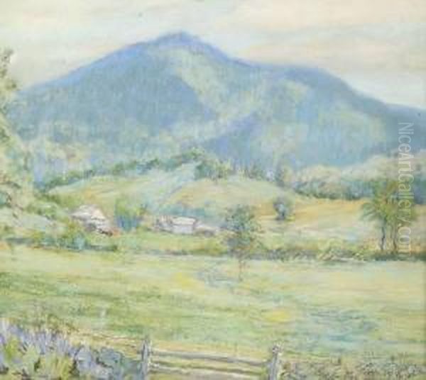 The Hills Near Woodstock, Vermont Oil Painting by Arthur B. Wilder