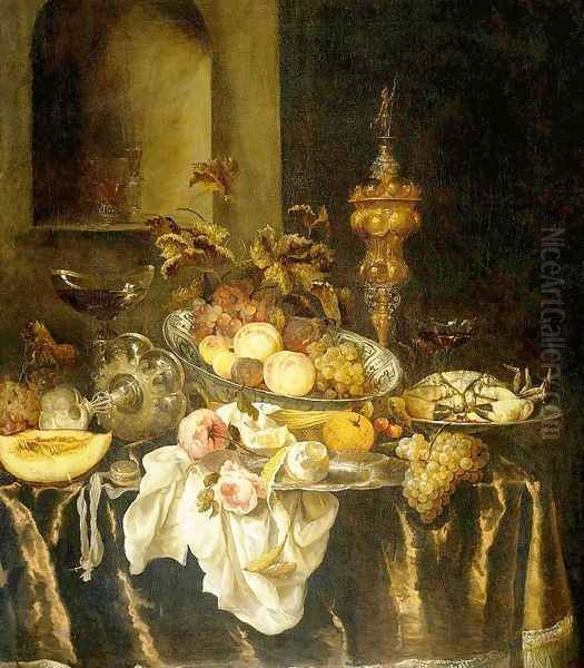 Still Life Oil Painting by Abraham Hendrickz Van Beyeren