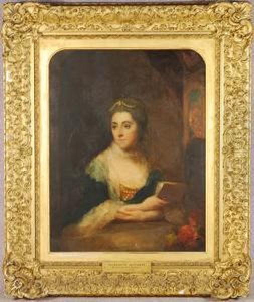 Portrait Eliz. Jeffreys Baroness Of Camden Oil Painting by John Robert Wildman