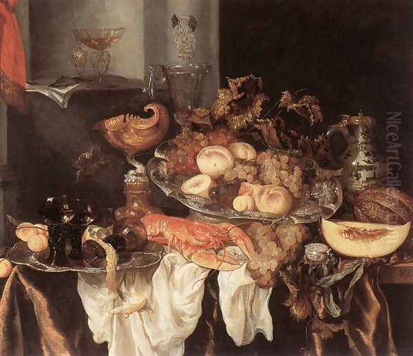 Still-Life 2 Oil Painting by Abraham Hendrickz Van Beyeren