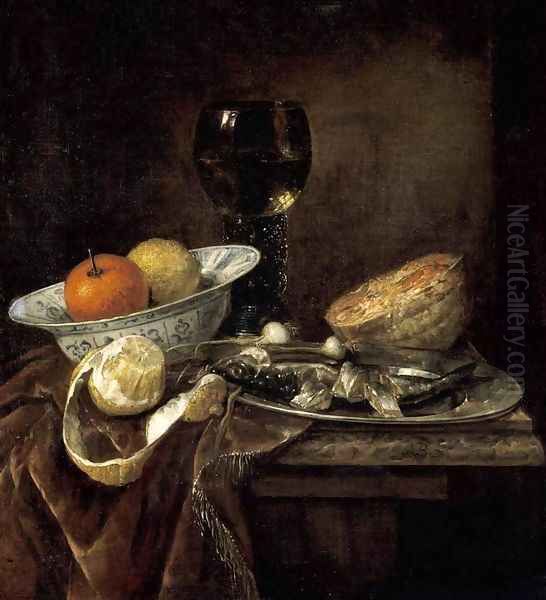 Still-Life 3 Oil Painting by Abraham Hendrickz Van Beyeren