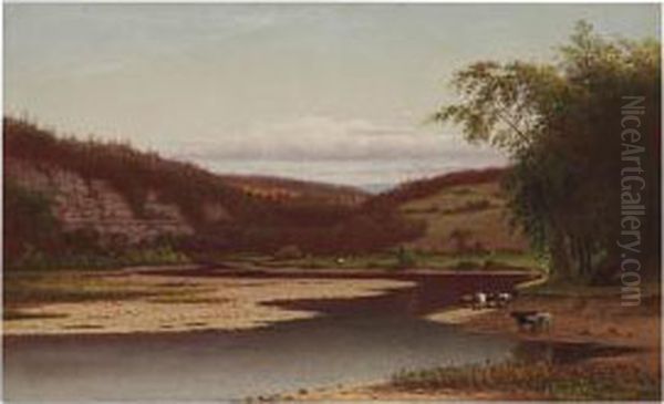 Pass Of The Genesee At Smoky Hollow Oil Painting by Lemuel Maynard Wiles