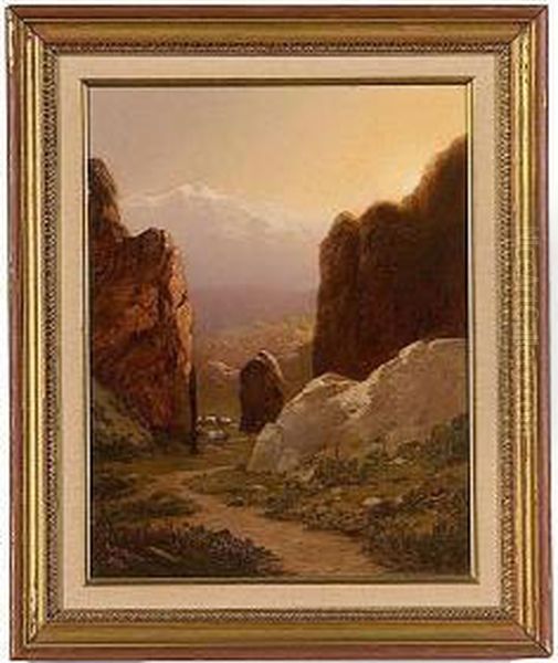 Garden Of The Gods Oil Painting by Lemuel Maynard Wiles