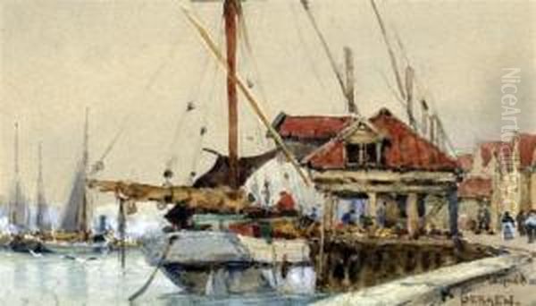 Bergen Oil Painting by Wilfrid Ball