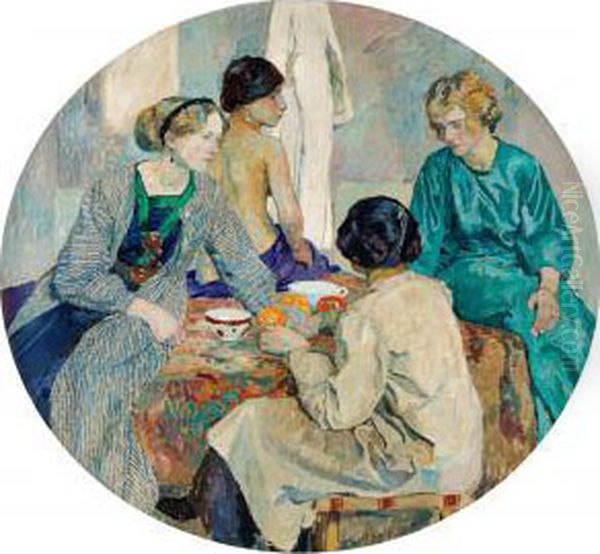 Iatelieren Oil Painting by Carl Wilhelmson