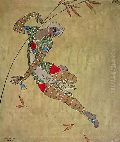 Nijinsky Oil Painting by Georges Barbier