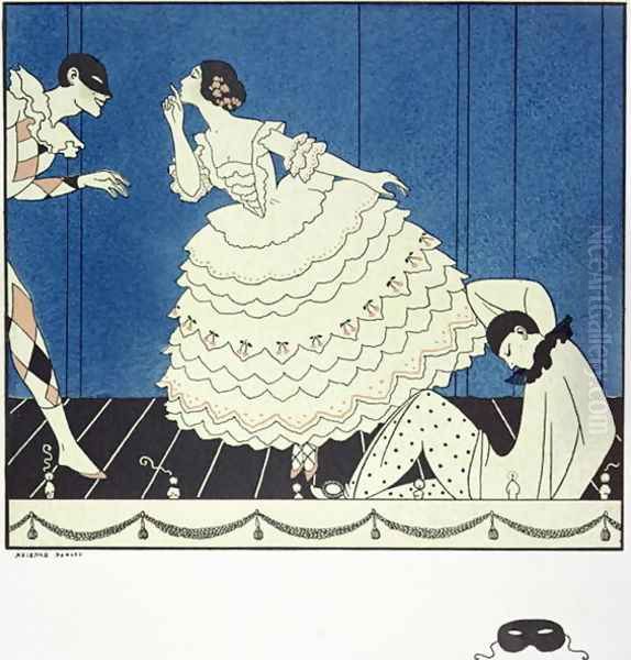 Tamara Karsavina (2) Oil Painting by Georges Barbier