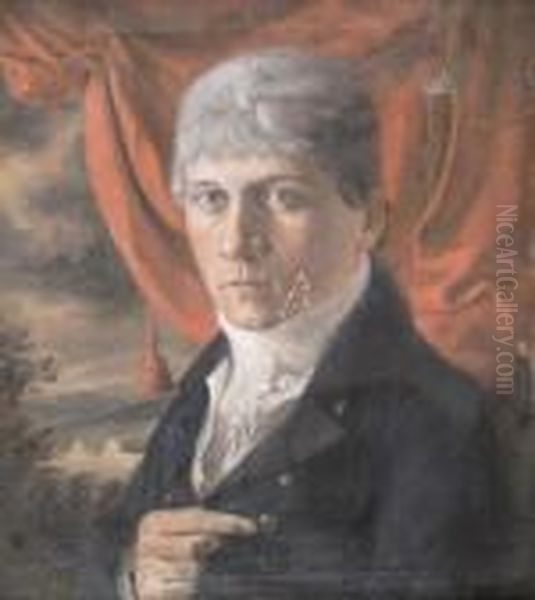 Portrait Of A Man Thought To Be Captain James Wilkie, Brother Of The Artist Oil Painting by Sir David Wilkie