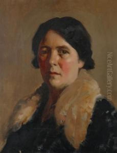 Portraitof Florence Wilkie Oil Painting by Leslie Wilkie