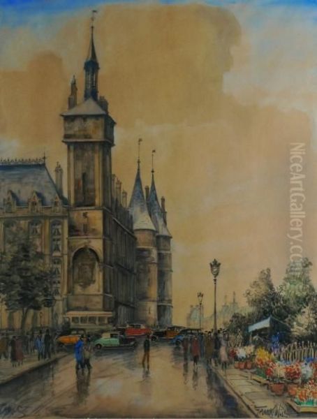 La Conciergerie A Paris Oil Painting by Frank Will