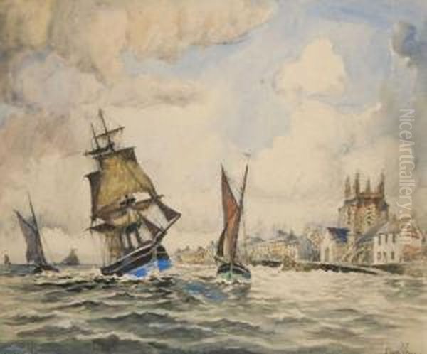 Barfleur Oil Painting by Frank Will