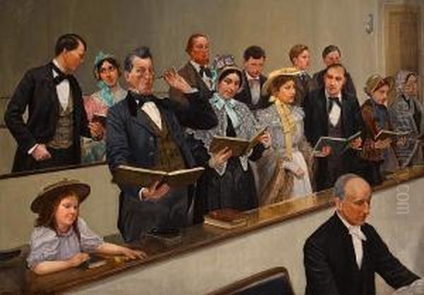 Pitching The Tune Oil Painting by Archibald Willard