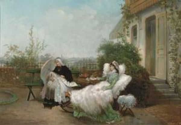 The Newborn Oil Painting by Reinhardt Willem Kleijn