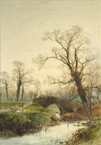 Autumn Oil Painting by Arthur Willett