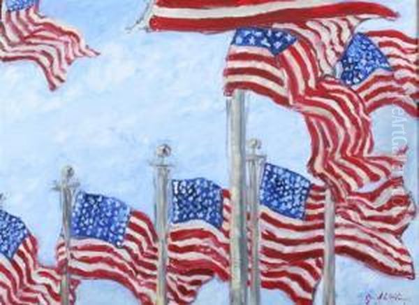 Broad Stripes And Bright Stars Oil Painting by Christopher David Williams