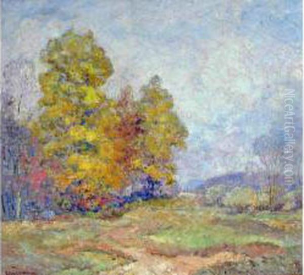 Autumn In Brown County Oil Painting by Edward K. Williams