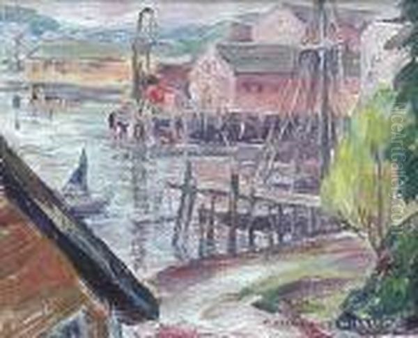 ''booth Harbor, Maine''- Oil Painting by Florence White Williams