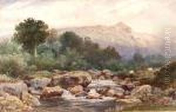 A Pair Of Landscapes Oil Painting by Florence White Williams