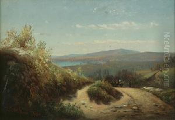 Hudson River Oil Painting by Frederick Dickinson Williams