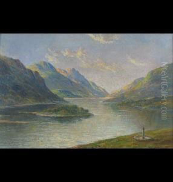 Prince Charles Memorial Loch Shiel, Inverness Oil Painting by Graham Williams