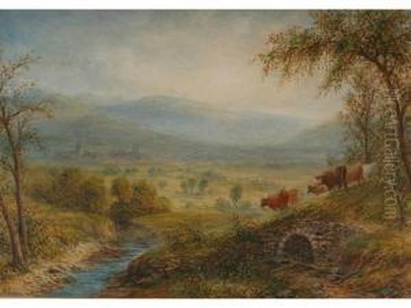 The Vale Of Keswick Oil Painting by Harry Williams