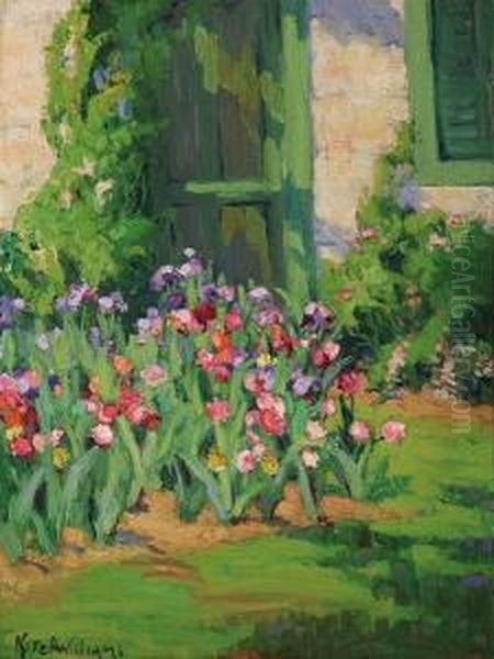 Spring Flowers Oil Painting by Kate Williams