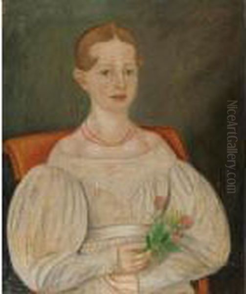 Portrait Of Fanny Manley Oil Painting by Micah Williams