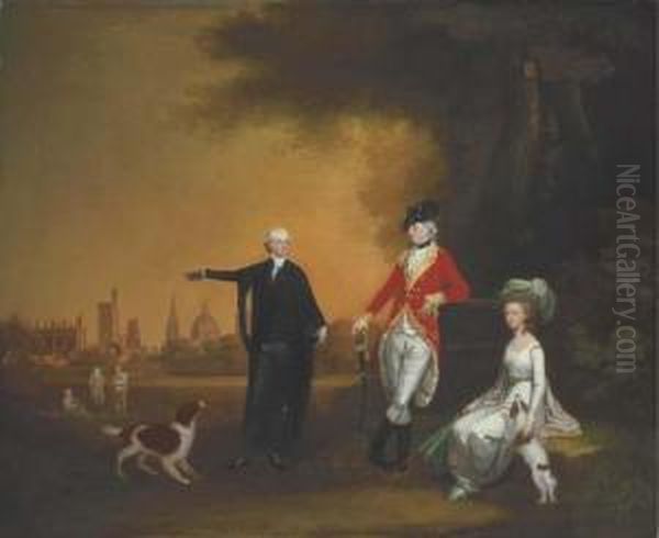 Group Portrait Oil Painting by William Williams