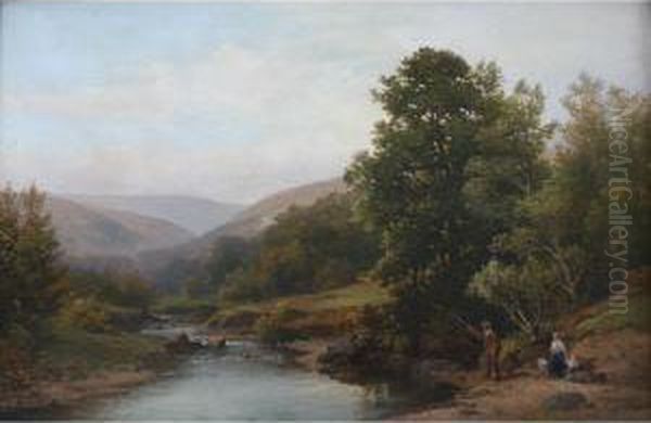 On The Teign Oil Painting by William Williams