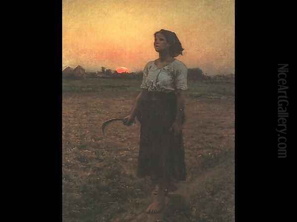 The Song of the Lark Oil Painting by Jules Breton