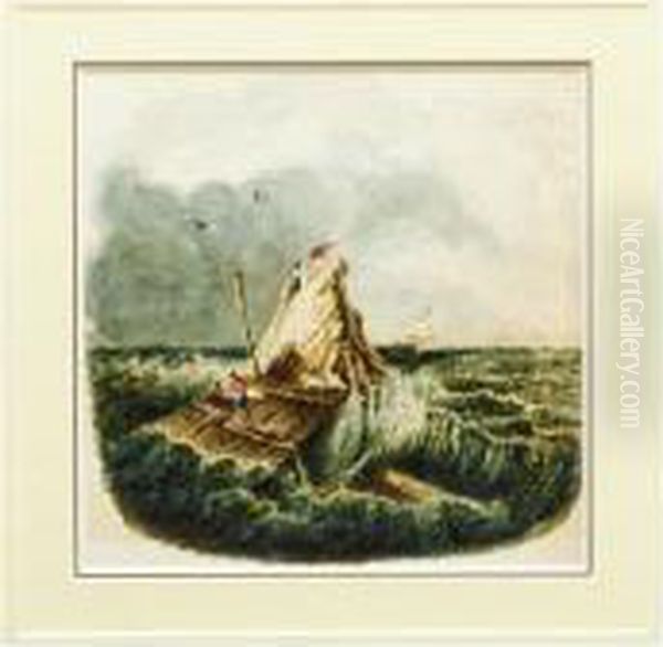 The Raft Oil Painting by Samuel Williamson