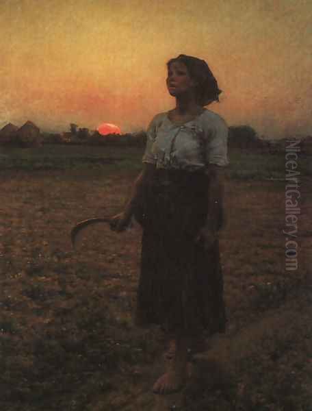 The Song of the Lark 1884 Oil Painting by Jules Breton