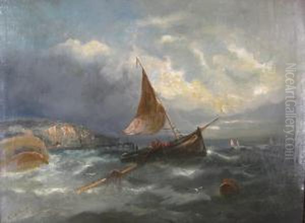 Seascape Oil Painting by William Harry Williamson