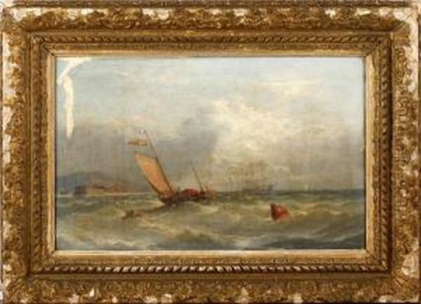 Shipping Scenes Oil Painting by William Harry Williamson