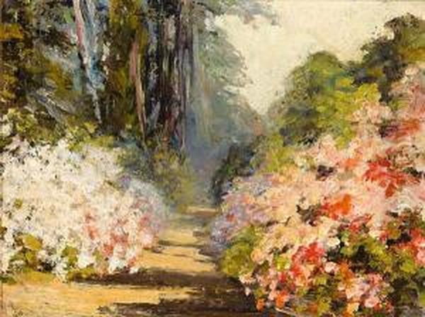 Magnolia Gardens Oil Painting by Eola Willis