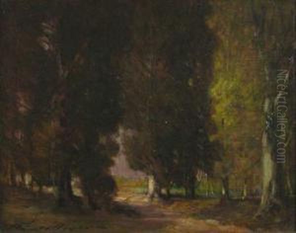 Edge Of The Woods Oil Painting by Thomas Jefferson Willison