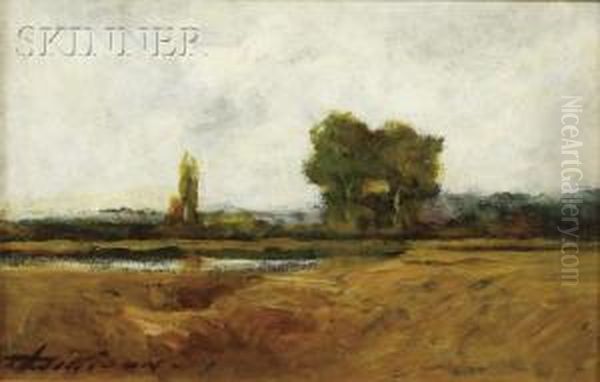 Fields And Stream Oil Painting by Thomas Jefferson Willison