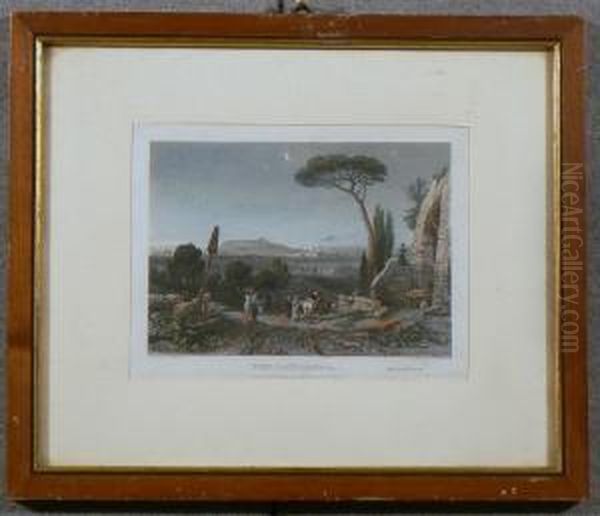 Nice, Coast Of Genoa Oil Painting by James Tilbitts Willmore