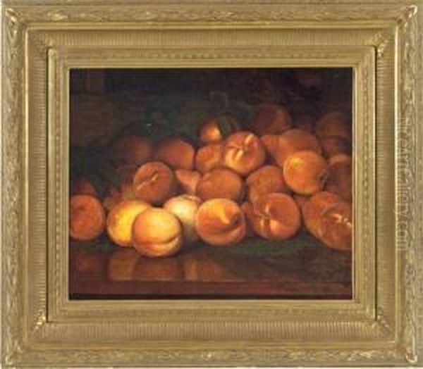 Peaches Oil Painting by Lemuel Everett Wilmarth