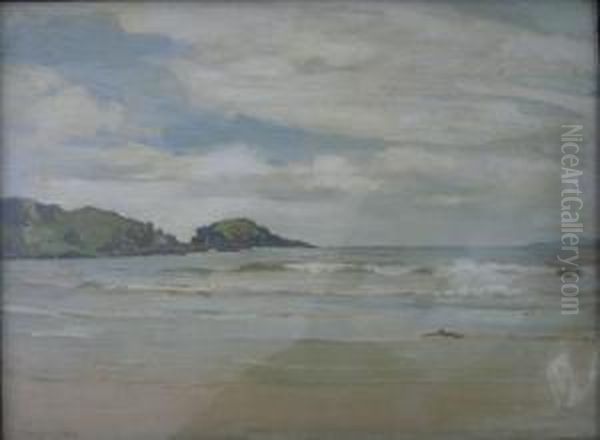 Islay Beach Oil Painting by David Forrester Wilson