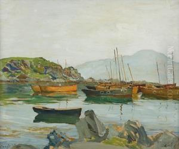 Natural Harbour, West Coast Oil Painting by David Forrester Wilson