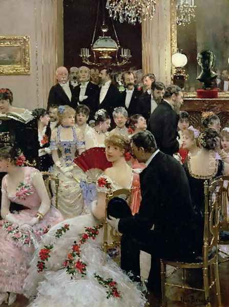 The Soiree c.1880 Oil Painting by Jean-Georges Beraud