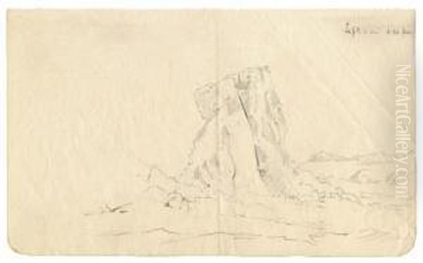 Sketch Of A Fantastic Pressure Ridge Oil Painting by Edward Adrian Wilson